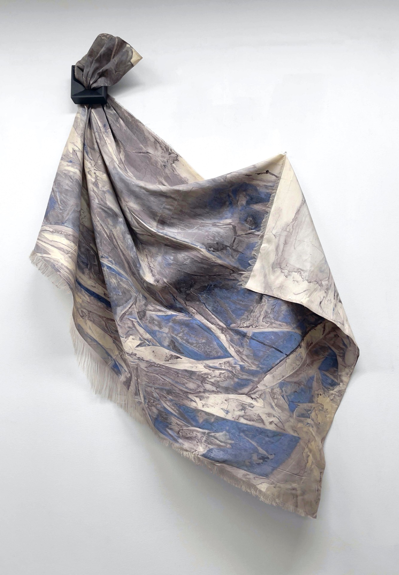 'Glacial Tides' (acrylic on silk)